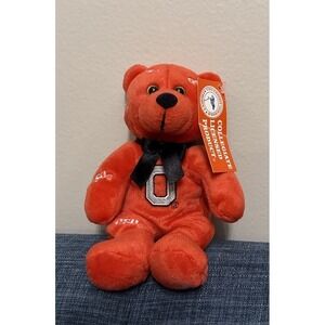 Ohio State Beanie Bear Plush OSU Block O NWT Collegiate Licensed Mascot Toy Y2Ks